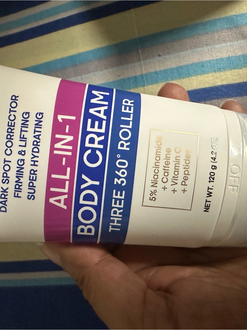 Skin Ultima All-In-1 Body Cream With 360 Roller - White